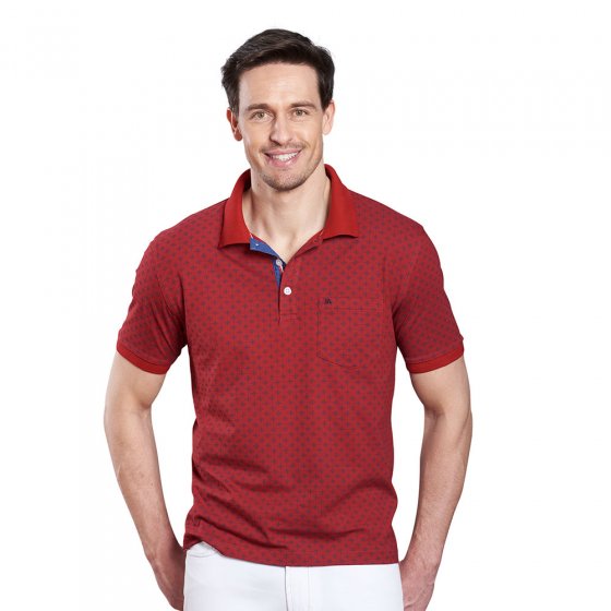 Poloshirt mit Allover-Druck 