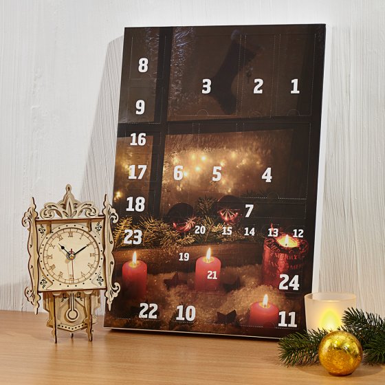 Calendrier de l'Avent - horloge de table 