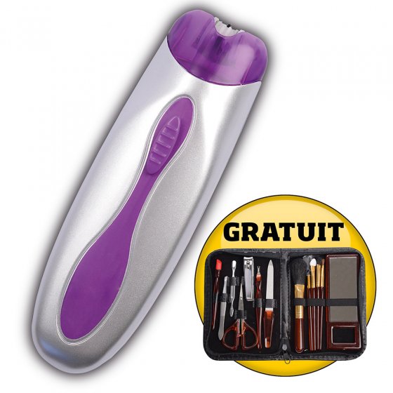 Epilateur titane avec set de manucure 