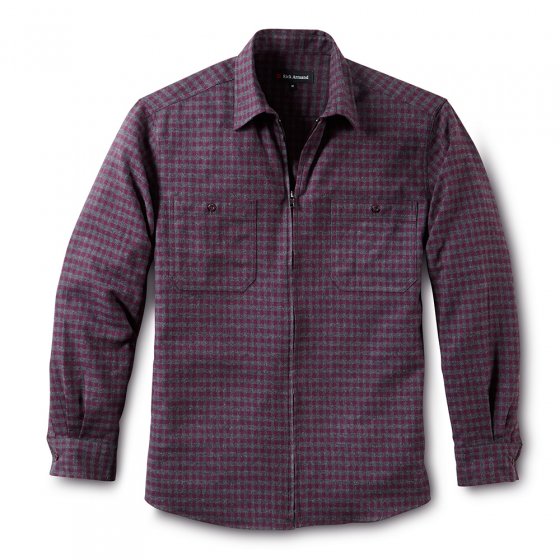 Chemise de flanelle zippée 