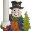 Bonhomme de neige avec bougie LED - 2