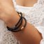 Armband Edelstahl gelb plattie - 2