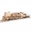 Holzmodell Dampflokomotive mit Tender - 2