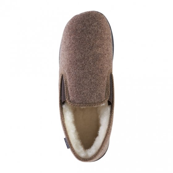 Lammwoll-Pantoffel,Gr.37 37 | Beige