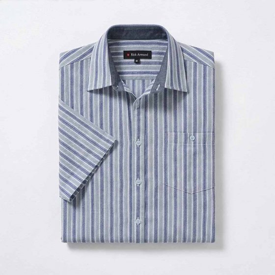 Chemise Jacquard 3XL (47/48) | Bleu