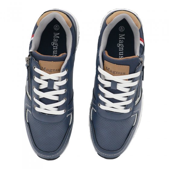 Chaussure à lacets avec fermeture éclair 46 | Bleu