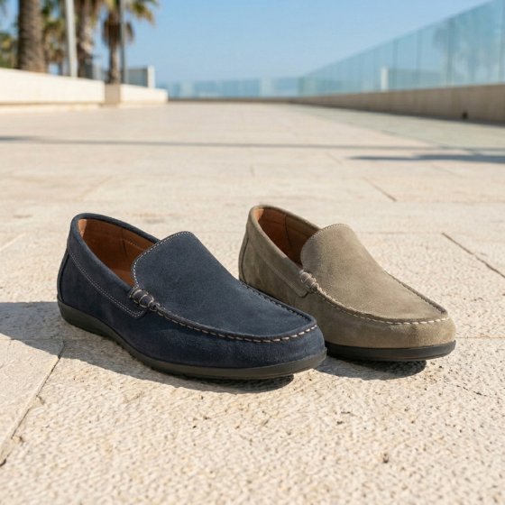 Herren Mokkasins 46 | Blau