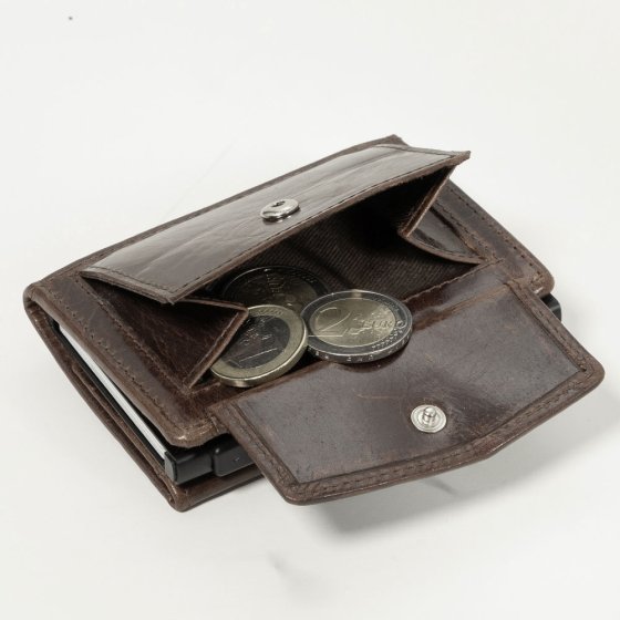 Porte-cartes RFID Click&Go Marron