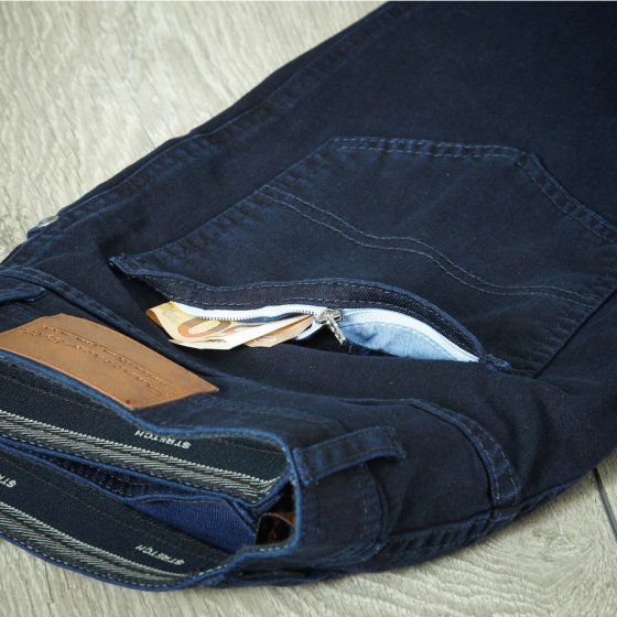 Doppelt gefärb.Jeans,black/bla 24 | Schwarz#Schwarz