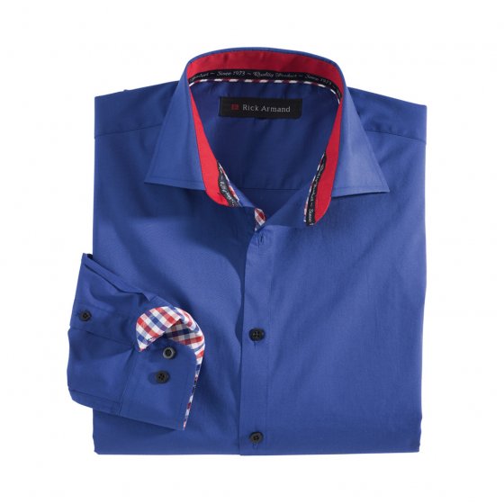 Chemise stretch  "Milano" M | Bleu roi