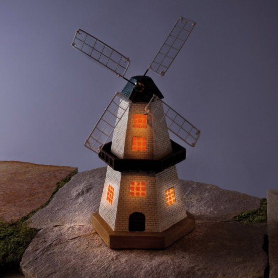 Lampe solaire moulin 