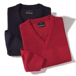 Pullover à motifs (marine)