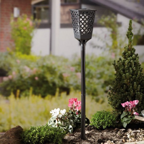 Torche de jardin solaire  "flamme" 