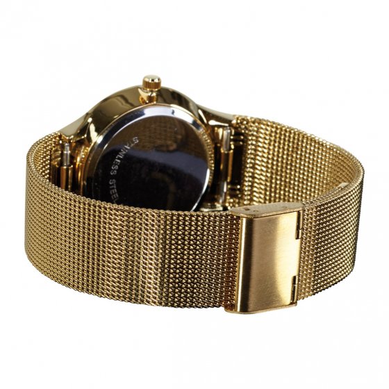 Montre plate solaire « Gold » 