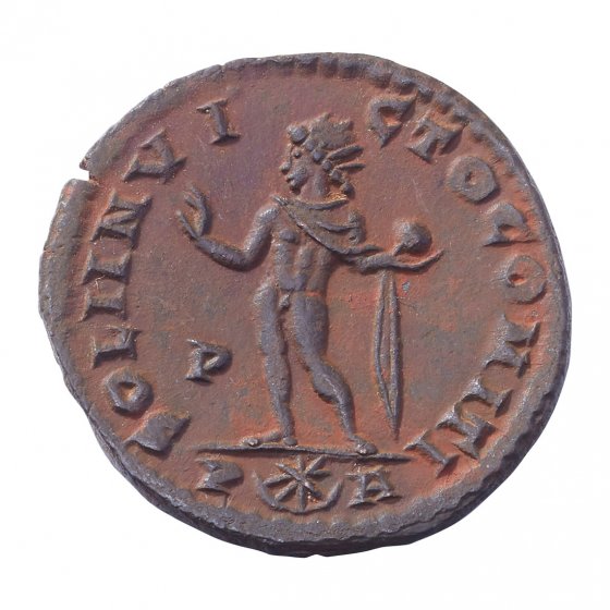 Antike Bronze-Münze „Konstantin I.“ 