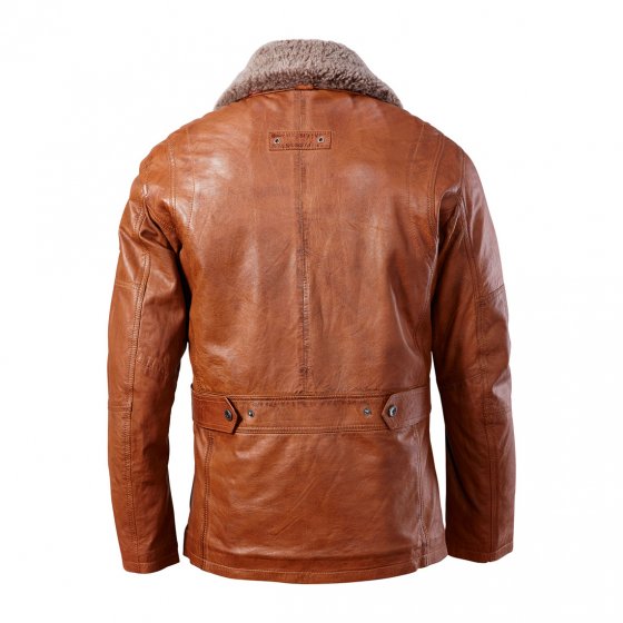 Veste cuir d'agneau haut de gamme 