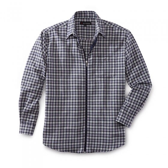 Chemise de flanelle fermeture éclair 