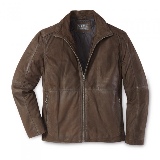 Veste en cuir nubuck 