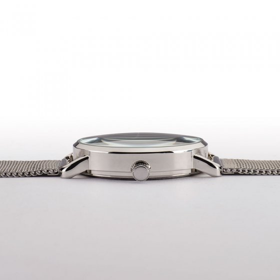 Montre en maille milanaise argentée 