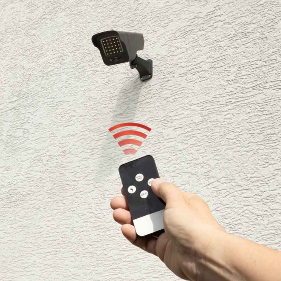 Caméra factice solaire télécommandée