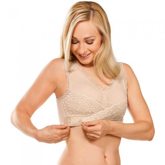 Komfort-BH mit Spitze XL | Natur