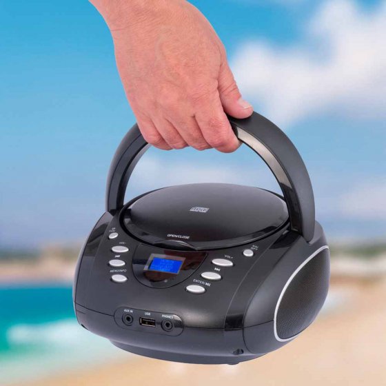 Tragbarer CD-Player mit DAB+-Radio 
