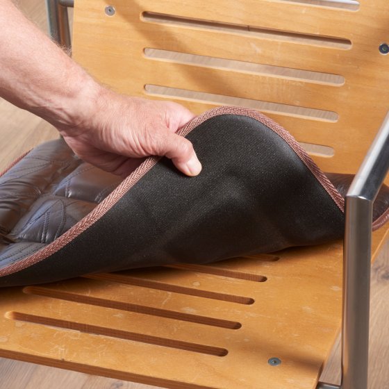 Coussin d'assise en cuir 