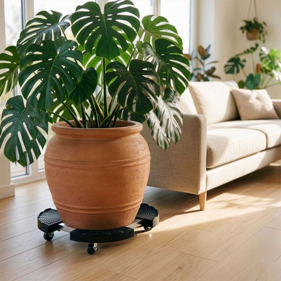 Support à roulettes réglable avec freins 