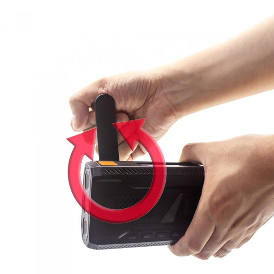 DAB+-Kurbel-und Solarradio 