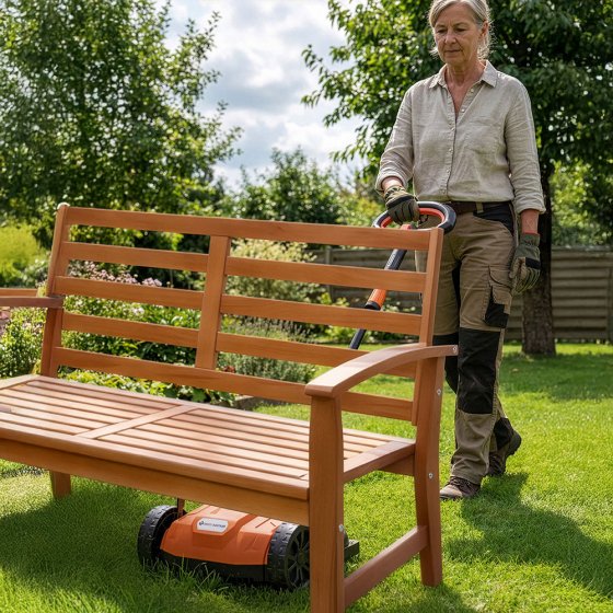 Akku-Einhand-Rasenmäher 