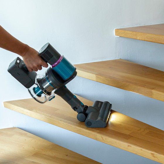 Aspirateur sans fil à articulation coudée 