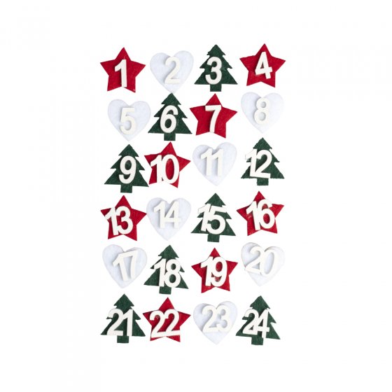 Filzsticker "Adventskalender"