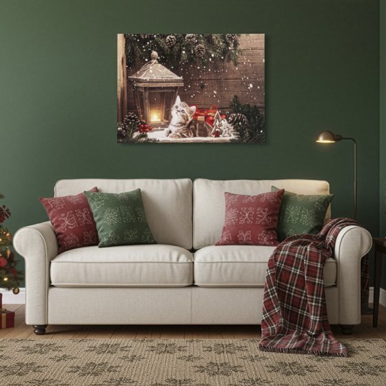LED-Bild "Katze Lisa"
