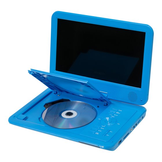 Tragbarer DVD-Spieler blau 