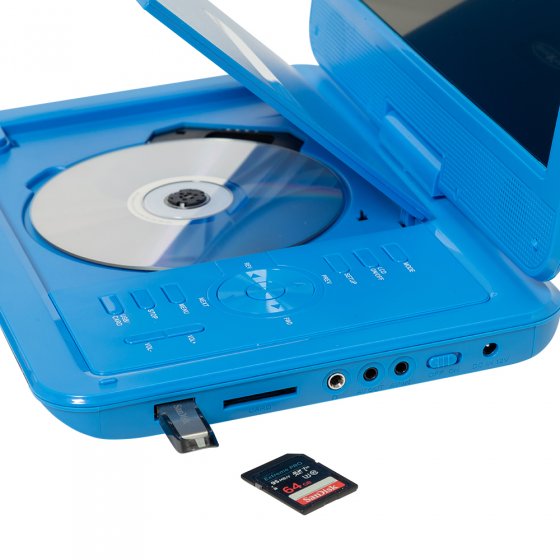 Lecteur DVD portable bleu 