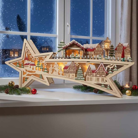 Arche lumineuse en forme d'étoile à LED 