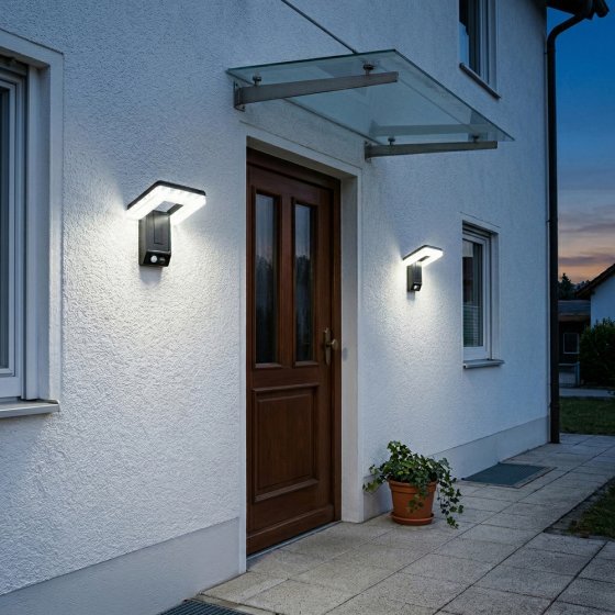 Einstellbare Solar-Wandleuchte 