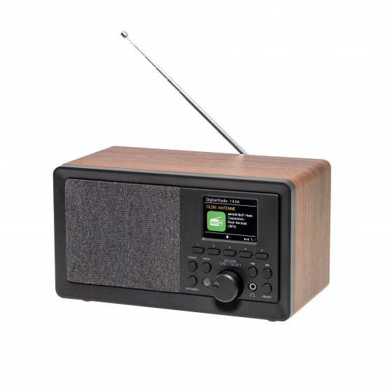 Retro-DAB+-Radio in Holzoptik 