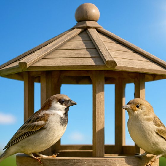 Stand-Vogelfutterhaus 