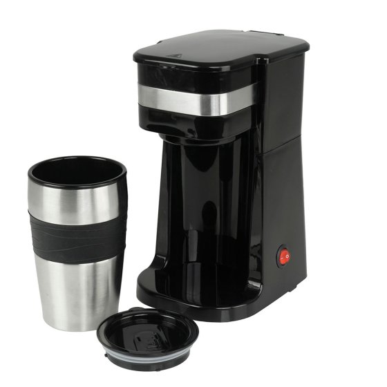 Machine à café pour une tasse, avec mug de voyage 