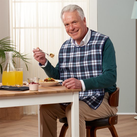 Bavoir hydrofuge avec ramasse-miettes 