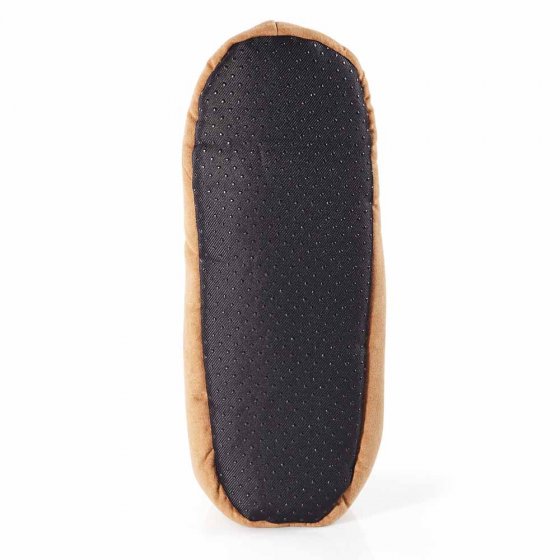 Chaussons cuir et fourrure 