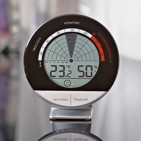 Digitales Thermo-Hygrometer mit Schimmel-Radar 