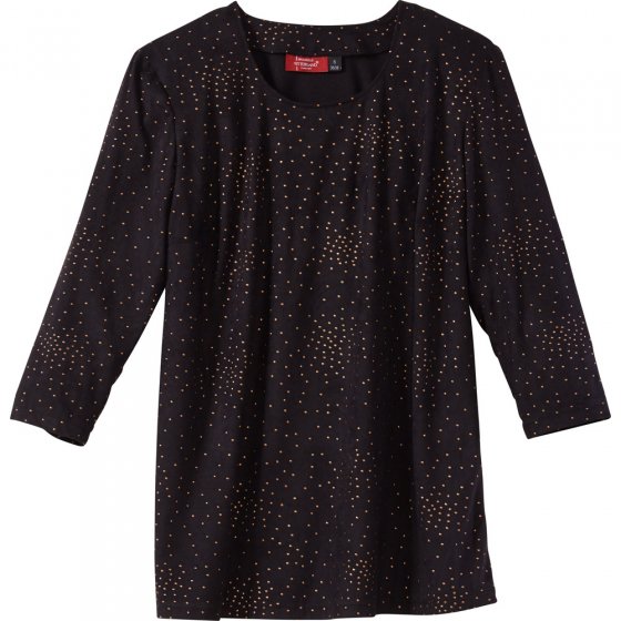 Shirt in Veloursoptik