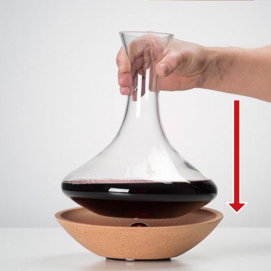 Carafe à aérer rotative 