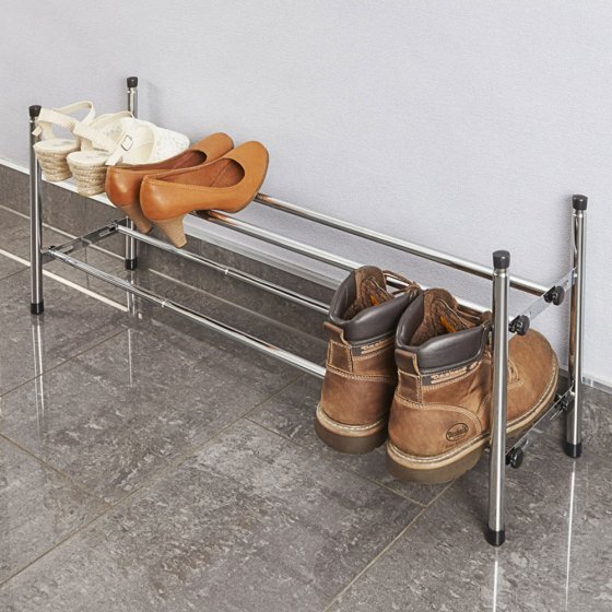 Ausziehbares Schuhregal 2er-Set