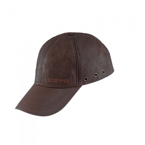 Casquette à visière en cuir « Scippies » 