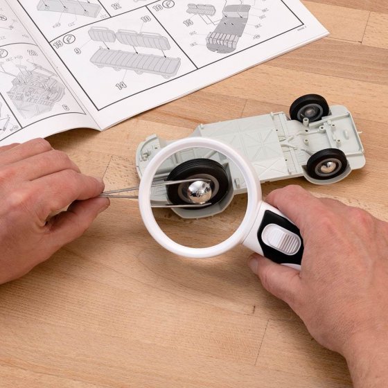 Handlupenset mit Licht
