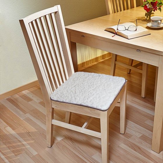 Schurwoll-Stuhlkissen 2er-Set