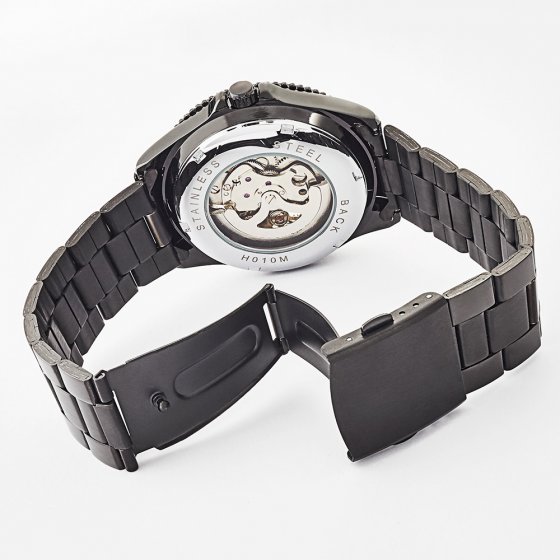 Montre automatique „Squelette Noir“ 